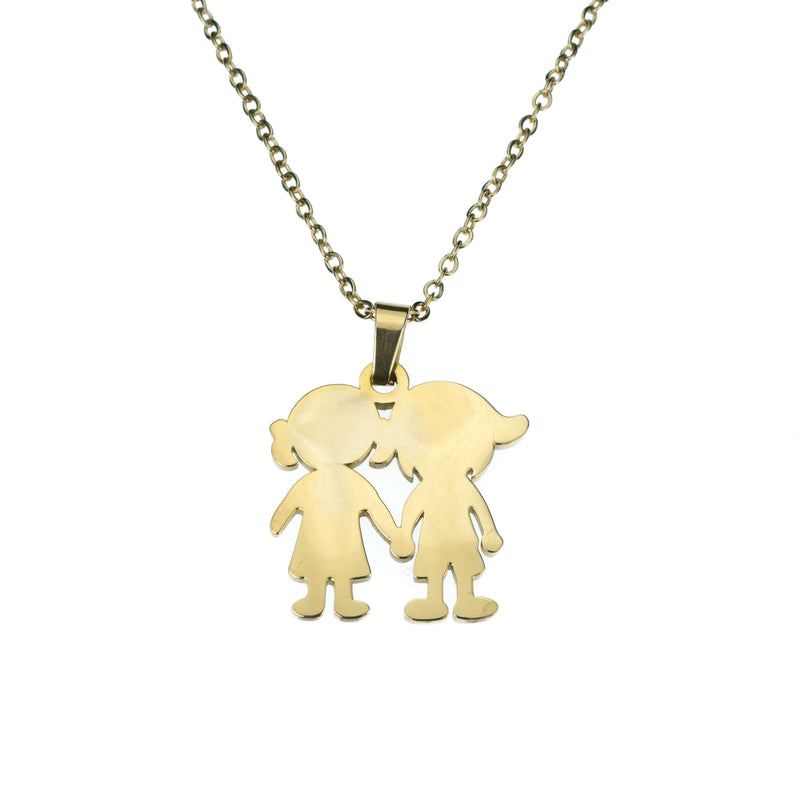 Beautiful Charming Friendship Love Solid Gold Pendant By Jewelry Lane