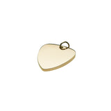 Plain Simple Guitar Pick Design Solid Gold Pendant By Jewelry Lane