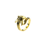 Charming Unique Round Guitar Design Solid Gold Ring By Jewelry Lane