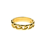 Solid Gold Chain Ring By Jewelry Lane