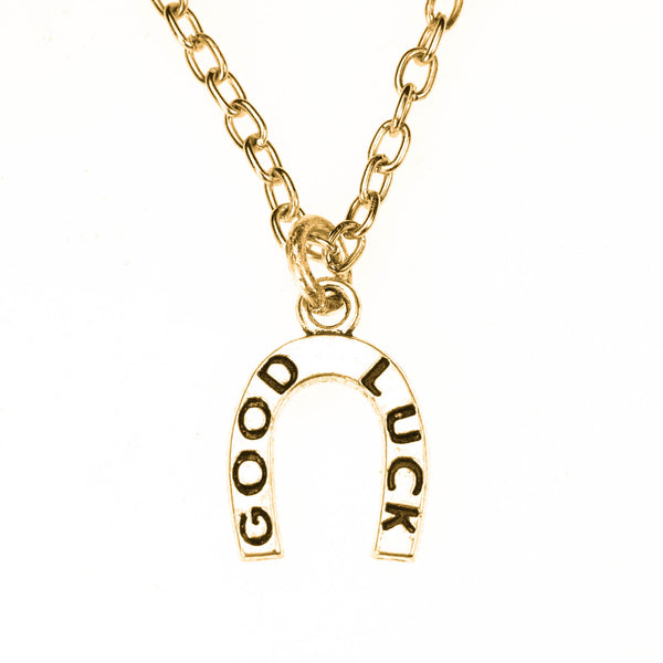 Beautiful Auspicious HorseShoe Good Luck Solid Gold Pendant By Jewelry Lane