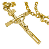 Beautiful Religious Jesus Cross Solid Gold Pendant By Jewelry Lane