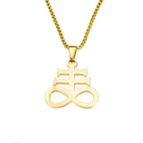 Beautiful Unique Leviathan Cross Solid Gold Pendant By Jewelry Lane