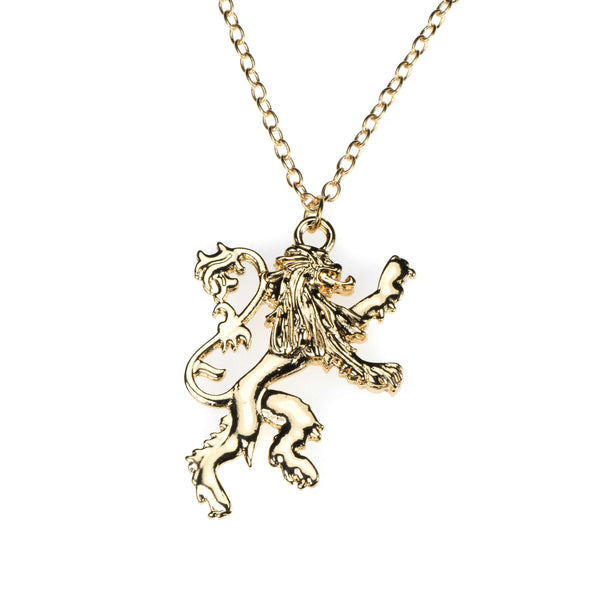 Exquisite Royal Lion Crest Solid Gold Pendant By Jewelry Lane
