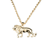 Elegant Royal Lion Solid Gold Pendant By Jewelry Lane