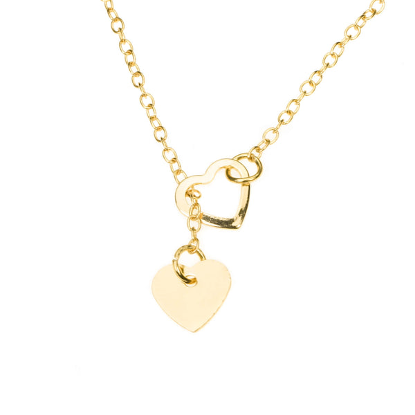 Beautiful Romantic True Love Heart Solid Gold Necklace By Jewelry Lane