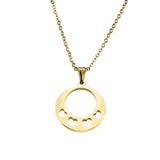 Beautiful Round Infinite Heart Love Solid Gold Pendant By Jewelry Lane