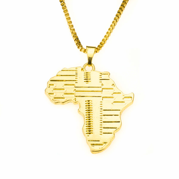 Africa Map Pendant Necklace, Men's Jewelry Necklace Diamond Map Necklace |  Fruugo BH