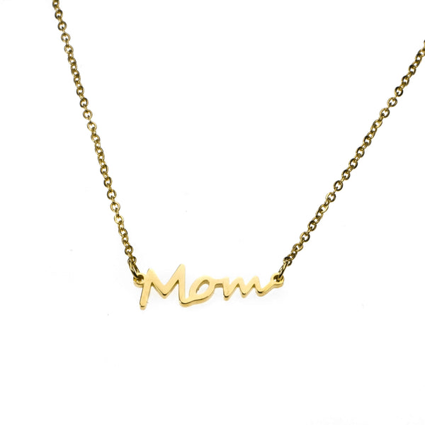 Beautiful Perfectly Crafted Mom Solid Gold Necklace By Jewelry Lane