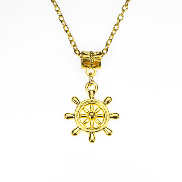 Beautiful Vintage Nautical Style Solid Gold Pendant By Jewelry LAne