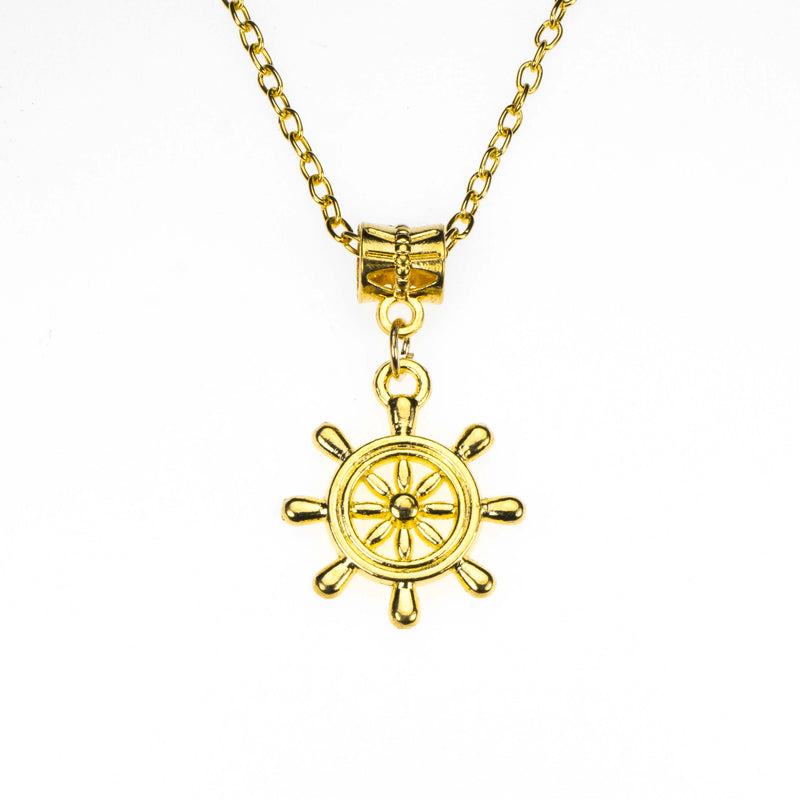 Beautiful Vintage Nautical Style Solid Gold Pendant By Jewelry LAne