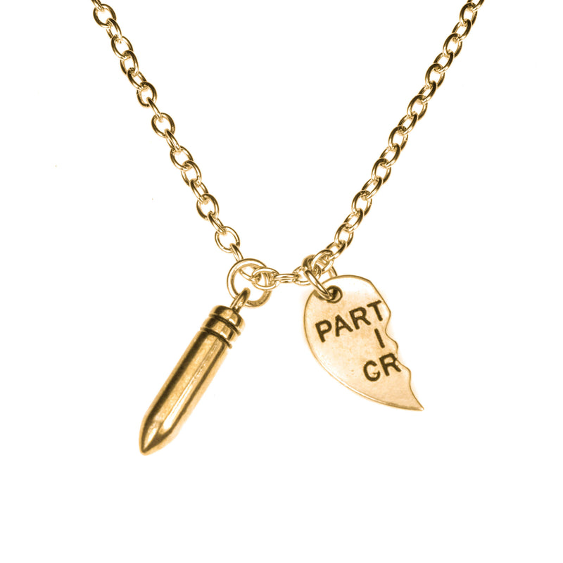Unique Partners In crime Right Half Solid Gold Pendant By Jewelry Lane