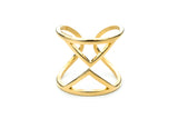 Beautiful Designer Hourglass Solid Gold Ring By Jewelry Lane