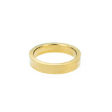 Elegant Simple Evergreen Flat Solid Gold Band Ring By Jewelry Lane