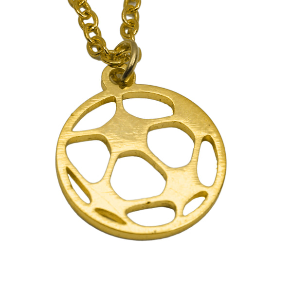 Unique Beautiful Sporty Soccer Ball Design Solid Gold Pendant By Jewelry Lane