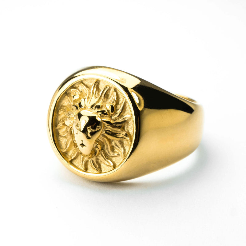 Elegant Charming Sun Shining Solid Gold Ring By Jewelry Lane