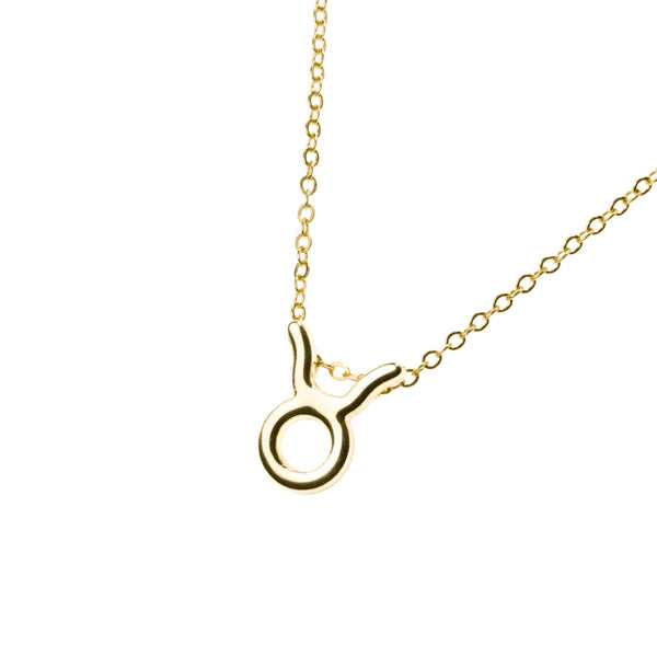 Beautiful Design Zodiac Chic Taurus Solid Gold Pendant By Jewelry Lane