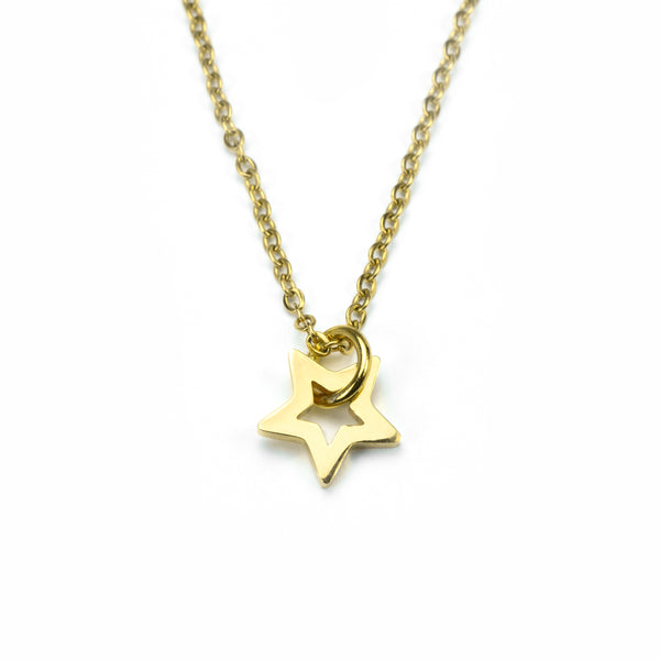 Beautiful Charm Star Design Solid Gold Pendant By Jewelry Lane