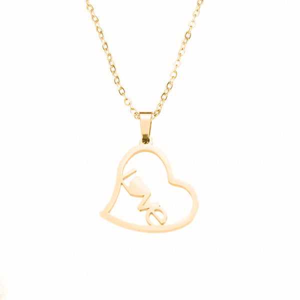 Beautiful Charming True Love Solid Gold Pendant By Jewelry Lane