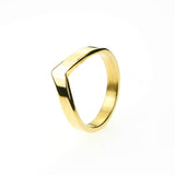 Beautiful Unique Wishbone Design Solid Gold Ring By Jewelry Lane