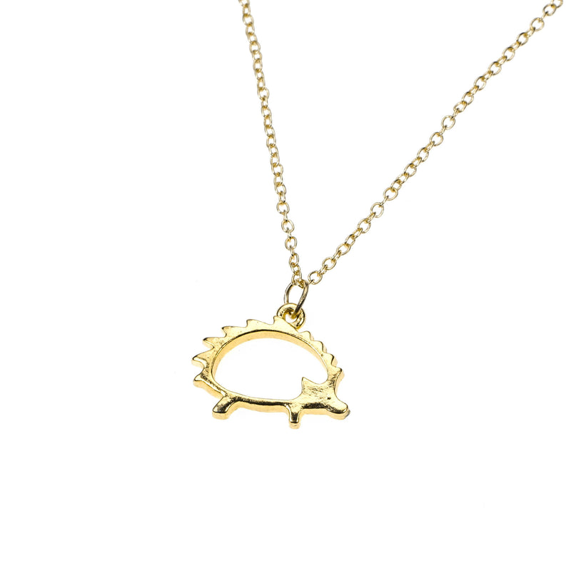 Beautiful Classic Porcupine Design Solid Gold Pendant By Jewelry Lane