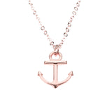 Beautiful Amazing Anchor Dropping Style Solid Rose Gold Pendant By Jewelry Lane
