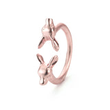 Exquisite Vintage Egyptian Anubis Inspired Solid Rose Gold Ring By Jewelry Lane