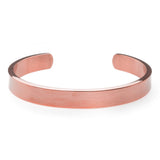 Beautiful Solid Rose Gold Open Cuff Bangle by Jewelry Lane