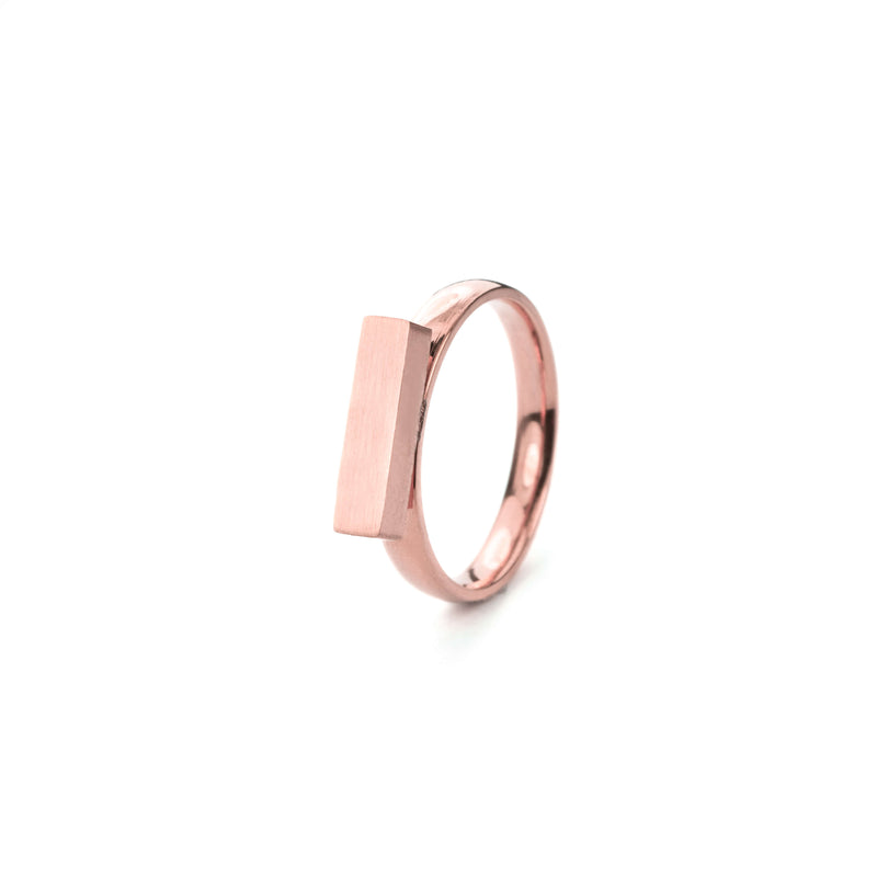 Beautiful Solid Rose Gold Minimalist Stacker Ring by Jewelry Lane