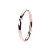 Simple Sleek Classic Solid Rose Gold Band Ring By Jewelry Lane