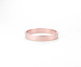 Elegant Simple Classic Solid Rose Gold Band Ring By Jewelry Lane