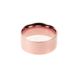 Elegant Simple Evergreen Endless Flat Solid Rose Gold Band Ring By Jewelry Lane
