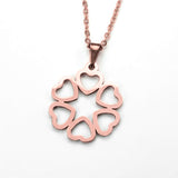 Beautiful Endless Love Heart Solid Rose Gold Pendant By Jewelry Lane