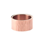 Beautiful Simple Flat Design Solid Rose Gold Band Ring By Jewelry Lane