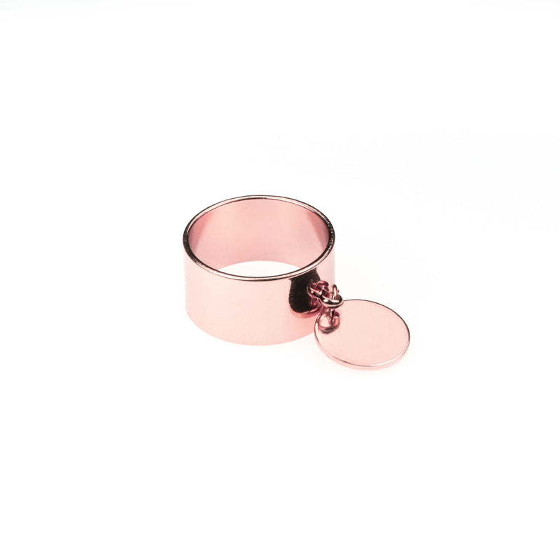 Simple Plain Polished Endless Flat Solid Rose Gold Band Ring By Jewelry Lane 