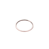 Plain Simple Endless Design Solid Rose Gold Band Ring By Jewelry Lane