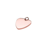 Plain Simple Guitar Pick Design Solid Rose Gold Pendant By Jewelry Lane