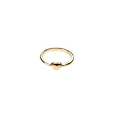 Beautiful Simple Heart Stacker Solid Gold Ring By Jewelry Lane