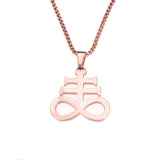 Beautiful Unique Leviathan Cross Solid Rose Gold Pendant By Jewelry Lane