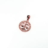 Beautiful Zodiac Libra Solid Rose Gold Pendant By Jewelry Lane