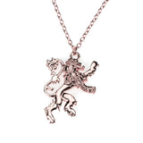 Exquisite Royal Lion Crest Solid Rose Gold Pendant By Jewelry Lane