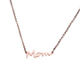 Beautiful Perfectly Crafted Mom Solid Rose Gold Necklace By Jewelry Lane