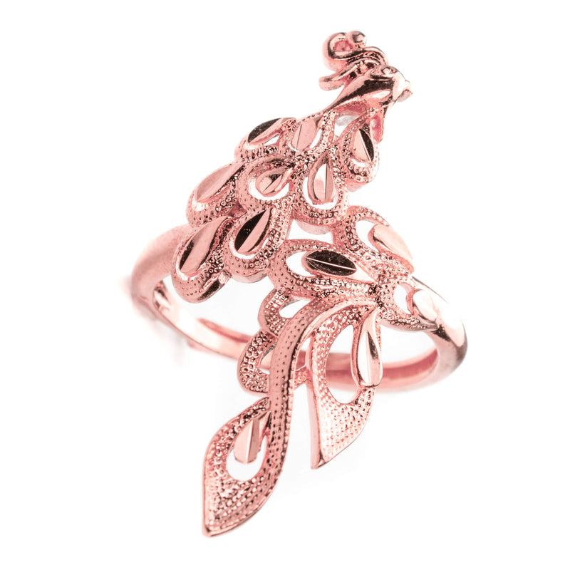 Elegant Phoenix Solid Rose Gold Ring By Jewelry Lane