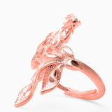 Bold Phoenix Solid Rose Gold Ring By Jewelry Lane