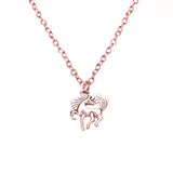 Beautiful Charming Pony Horse Solid Rose Gold Pendant By Jewelry Lane