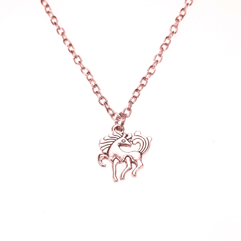 Beautiful Charming Pony Horse Solid Rose Gold Pendant By Jewelry Lane