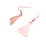 Beautiful Design Science Beaker Solid Rose Gold Love Earrings By Jewelry Lane