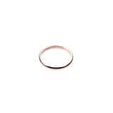 Beautiful Simple Evergreen Solid Rose Gold Ring By Jewelry Lane