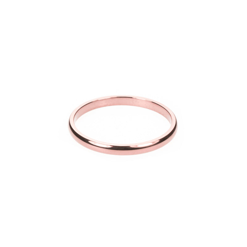 Simple Rose Gold Band Ring By Jewelry Lane 