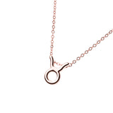 Beautiful Design Zodiac Chic Cancer Solid Rose Gold Pendant By Jewelry Lane